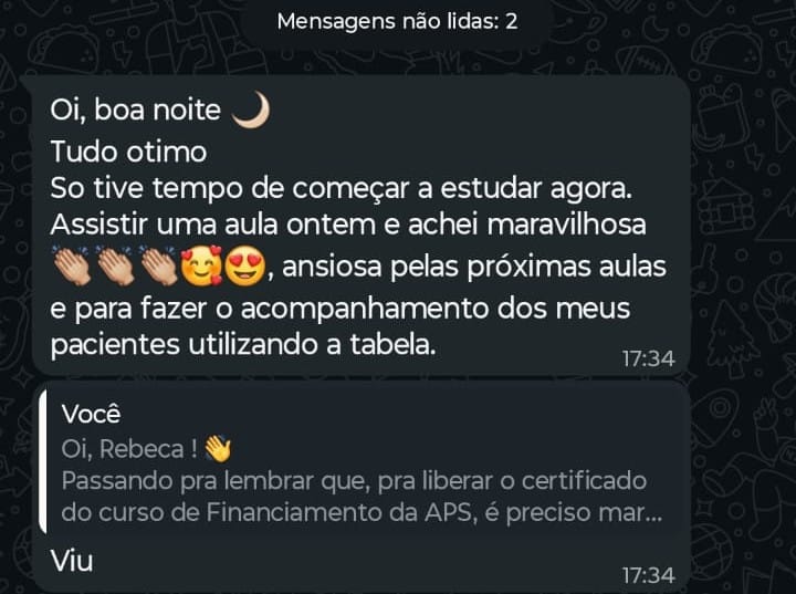 Depoimento enfermeira ESF